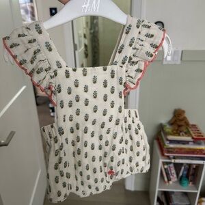 Babycottons Cream Floral Romper